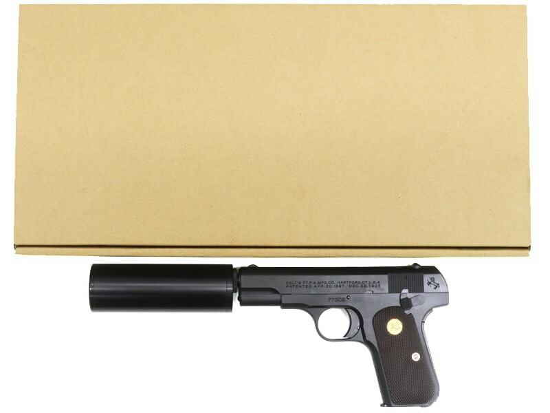 【新品】[CAW] コルト .32 Auto HW BK キラーサプレッサーモデル 発火モデルガン〔夏のボーナス!〕