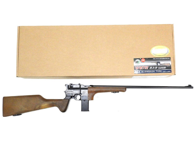 【新品 並行輸入品】[WE] モーゼル M712 カービン ガスブローバックガン BK〔夏のボーナス！〕