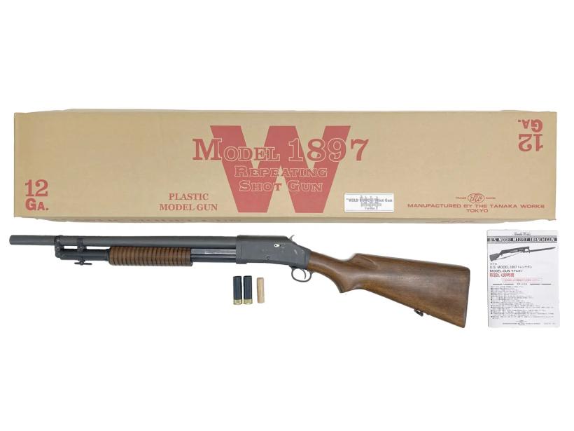 【中古】[タナカワークス] M1897 ワイルドバンチ ライオットガン HW Version2 発火モデルガン【未発火・ランクB・欠品なし】
