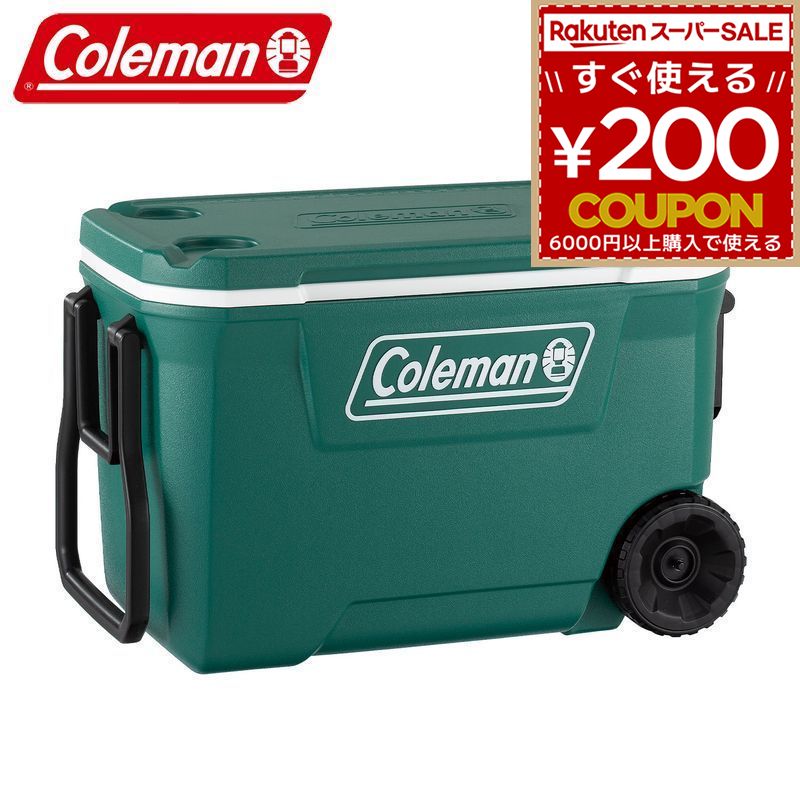 電話を掛けるマン Coleman エクストリーム 車輪空調設備 62QT(常緑植物) 2000037236 4992826114282