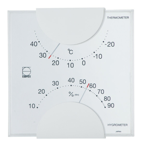 楽天市場】EMPEX TM-2401 生活管理温・湿度計 卓上用 ホワイト エンペックス気象計 : WHATNOT