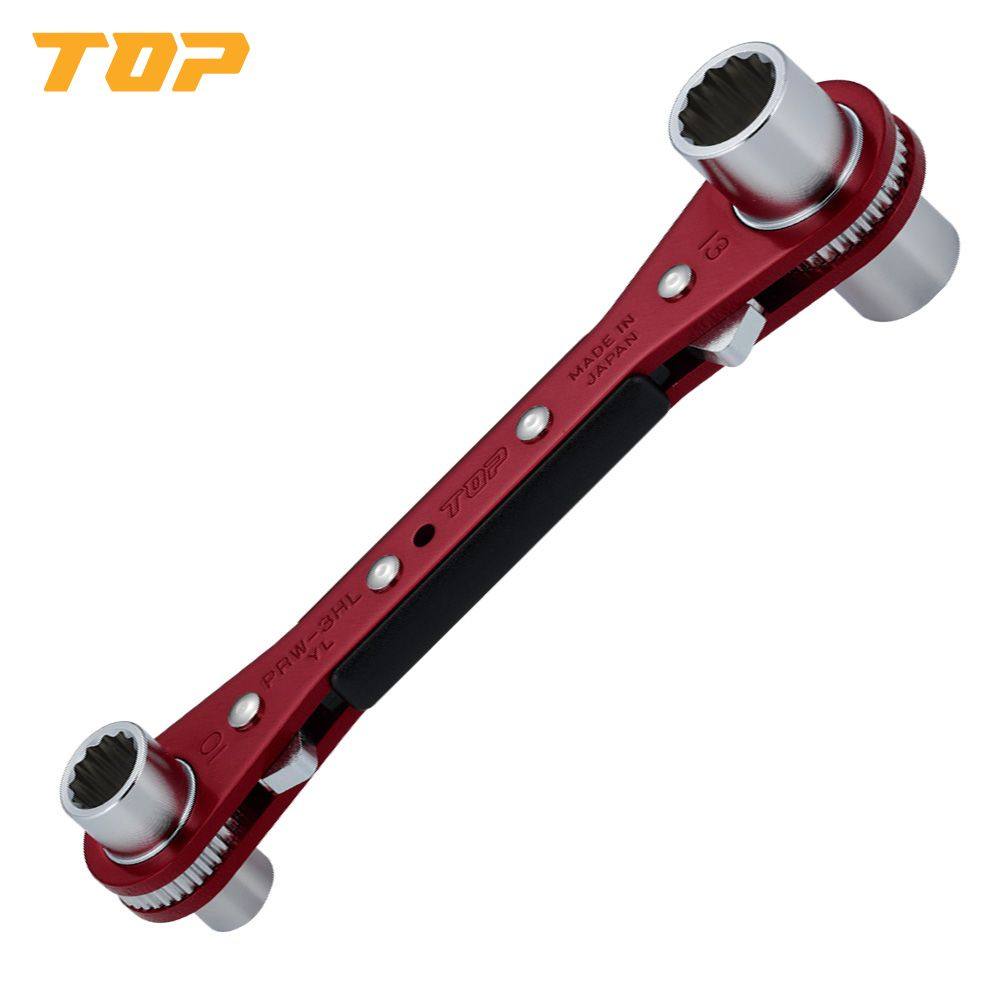トップ工業 TOP ハイラッチ 板ラチェット ラチェットレンチ 板ラチェットレンチ ボルト ナット 着脱 ナット外し 締め付け 8mm 10mm 12mm 13mm PRW-3HL 4975180414403