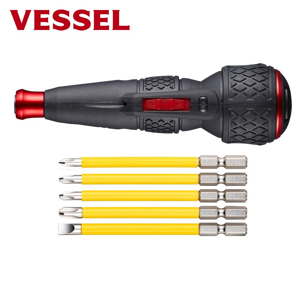 VESSEL電動×手動220USB2個セット Amazon | ベッセル(VESSEL)電動 ボールグリップ ドライバー