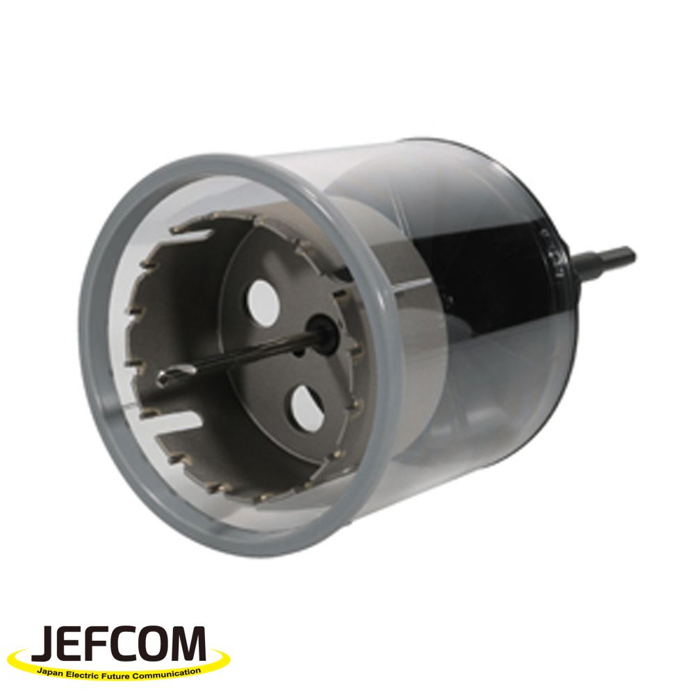 JEFCOM ジェフコム まんてんホールソー MTS-100 加工穴径 Φ100mm ダウンライト 取り付け穴加工 ストレートシャンク 10mm スリムサイズ 超硬チップ刃先 石膏ボード コンパネ サイディング 防じんカバー付 回転用 ストレート 穴開け 穴あけ ホールソー 23,257円