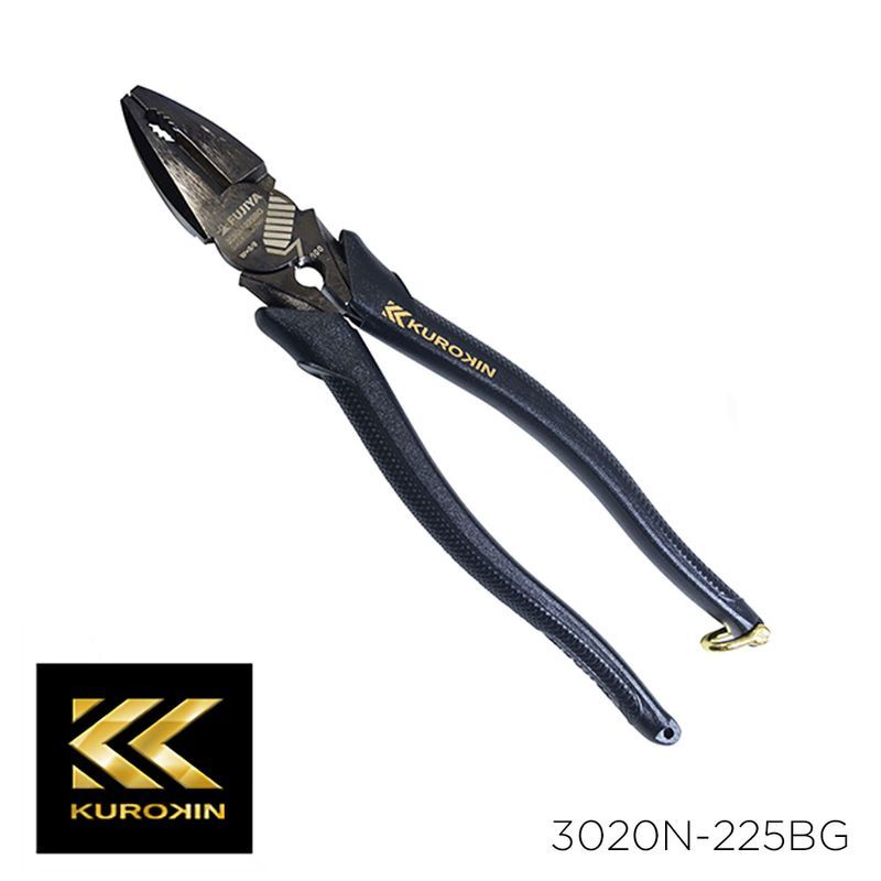 たまページ KUROKIN 黒金 偏芯パワーペンチ 225mm 3000N-225BG