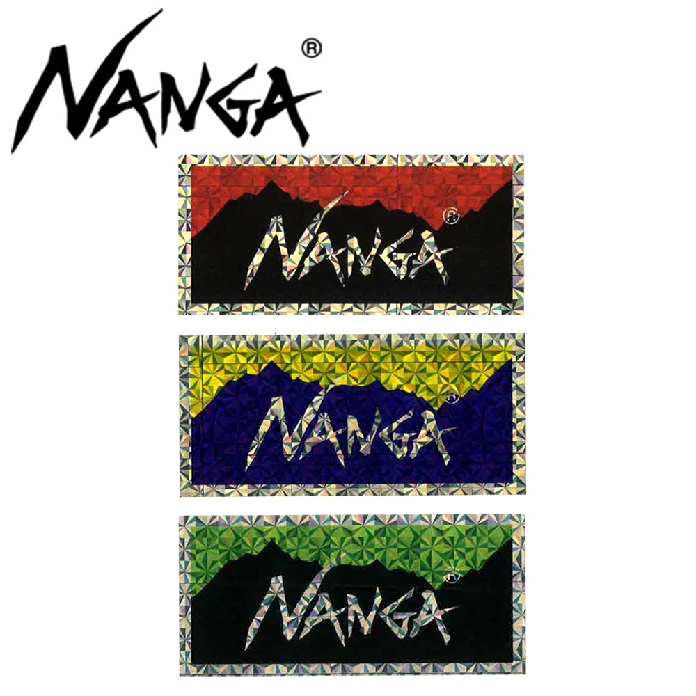 ナンガ NANGA ステッカー 2025年 新作 新色 ロゴ HOLOGRAPHIC LOGO STICKER アウトドア 車 シール アウトドアブランド ブランドステッカー おしゃれ 人気 ギフト プレゼント 誕生日プレゼント 日本製 山 ホログラフィックロゴ ホログラム画像