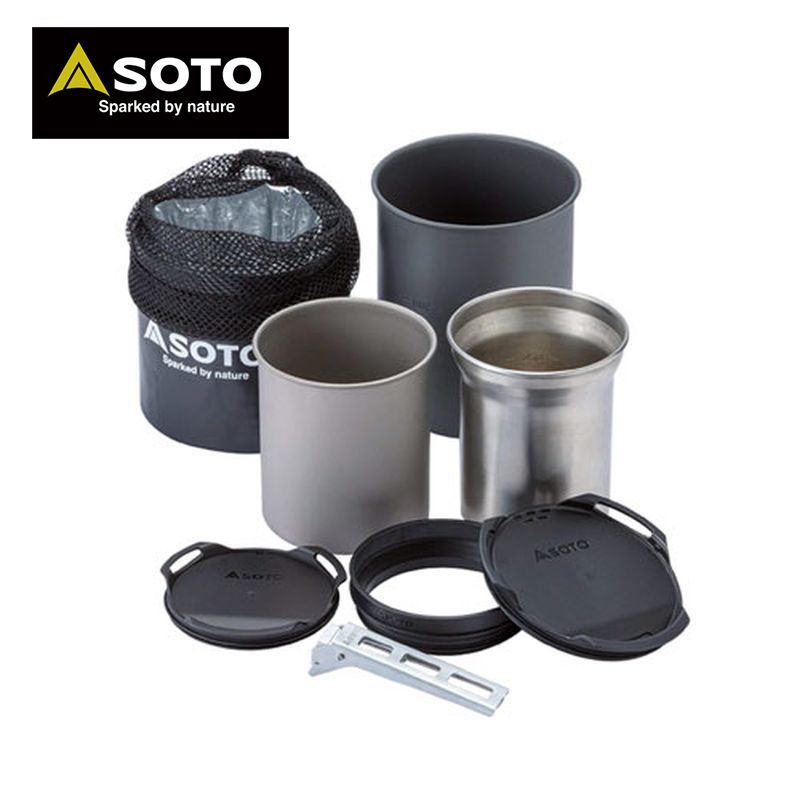 SOTO ソト 新富士バーナー クッカーコンボ クッカーセット クッカー サーモスタック&クッカーコンボ SOD-521 カップ コップ ドリンク容器 クッカー 4953571195216