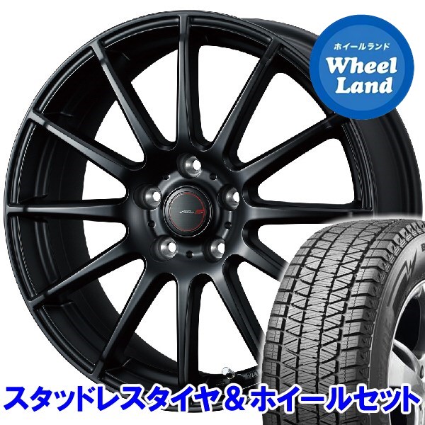 エントリーでポイント10倍10 23 10 29 17インチ スタッドレスタイヤ 車用品 ホイールセット1台分 適応車種 Cr V Re系 S12 Axel アクセルスポーツ Dm V3 S12 マットブラック 7 0jx17ブリザック Dm V3 225 65r17 ホイールランド 店 17インチ スタッドレスタイヤ