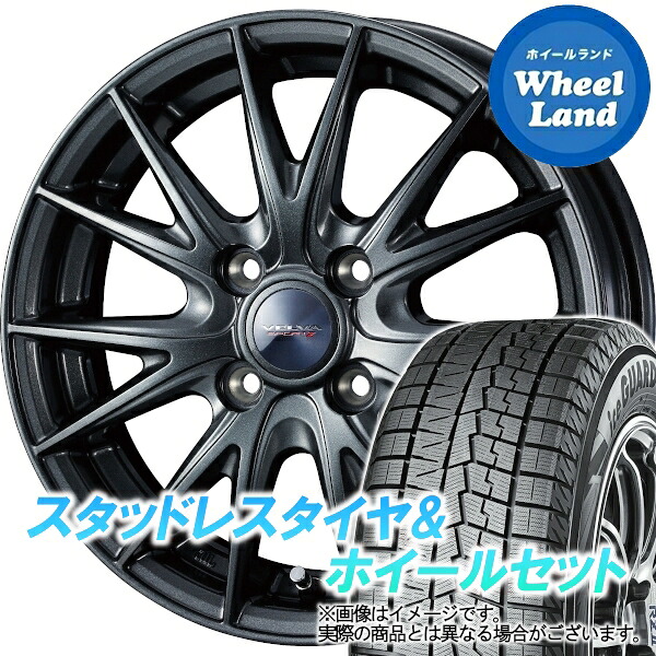 【20日(月)0の付く日限定クーポン!!】【タイヤ交換対象】ミツビシ ekワゴン H82W WEDS ヴェルヴァ スポルト2 ディープメタル ヨコハマ アイスガード 7 IG70 165/55R14 14インチ スタッドレスタイヤ&ホイールセット 4本1台分