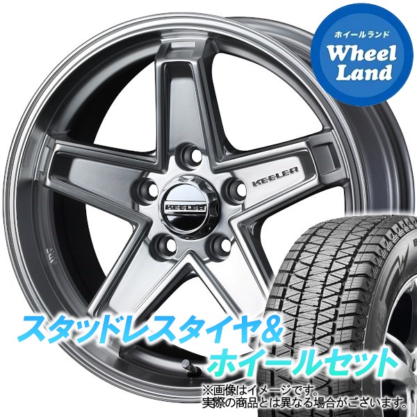 【25日(土)5の付く日限定クーポン!!】【タイヤ交換対象】トヨタ RAV4 50系カスタムサイズ WEDS キーラー タクティクス ハイパーシルバー ブリヂストン ブリザック DM-V3 245/65R17 17インチ スタッドレスタイヤ&ホイールセット 4本1台分｜ホイールランド 店