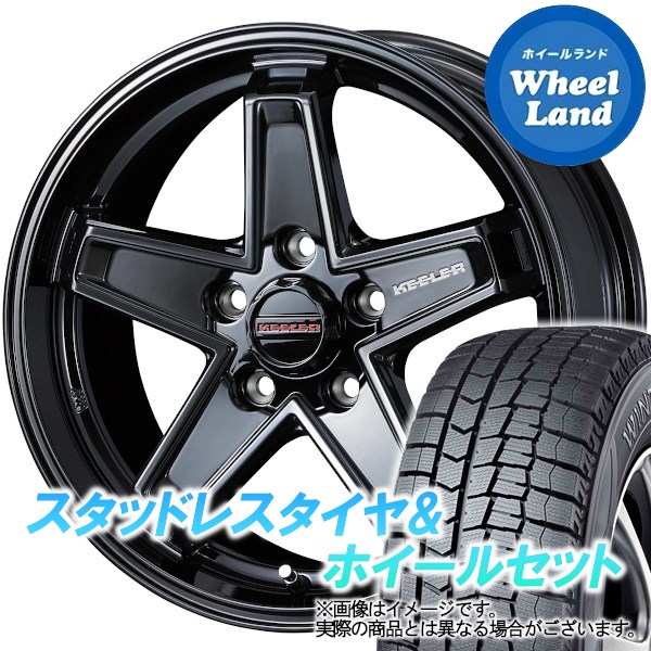 【25日(土)5の付く日限定クーポン!!】【タイヤ交換対象】トヨタ クラウン AZSH20 2.5L WEDS キーラー タクティクス グロスブラック ダンロップ ウインターマックス WM02 215/60R16 16インチ スタッドレスタイヤ&ホイールセット 4本1台分|ホイールランド 店