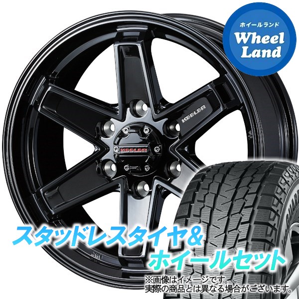【25日(土)5の付く日限定クーポン!!】【タイヤ交換対象】トヨタ ハイラックス サーフ 210系 WEDS キーラー タクティクス グロスブラック ヨコハマ アイスガード SUV G075 265/65R17 17インチ スタッドレスタイヤ&ホイールセット 4本1台分｜ホイールランド 店