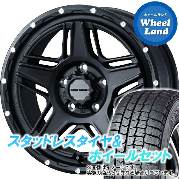 【10日(金)期間限定クーポン!!】【タイヤ交換対象】ニッサン エルグランド E51系 WEDS マッドヴァンス 07 フルマットブラック ダンロップ ウインターマックス WM02 215/60R17 17インチ スタッドレスタイヤ&ホイールセット 4本1台分