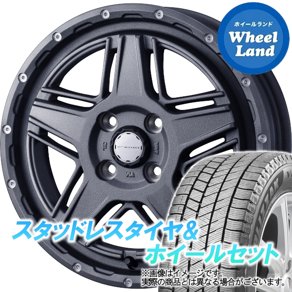 市場 15日 07 金 ダイハツ タイヤ交換対象 マッドヴァンス WEDS フリントグレイ お得なクーポンあり LA650系 ブリヂストン タント