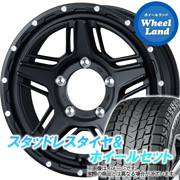【25日(土)5の付く日限定クーポン!!】【タイヤ交換対象】スズキ ジムニーシエラ JB74W WEDS マッドヴァンス 07 フルマットブラック ヨコハマ アイスガード SUV G075 195/80R15 15インチ スタッドレスタイヤ&ホイールセット 4本1台分｜ホイールランド 店