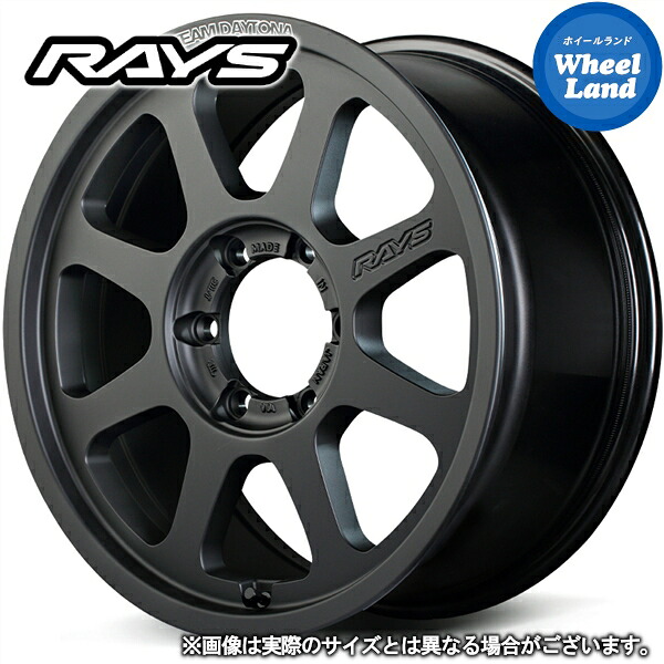 【在庫あり】【ホイールのみ単品4本セット】ランドクルーザー250/ランドクルーザー300/レクサス LX(300系)/レクサス GX(250系)レイズ チームデイトナ D108 マットブラック（BPJ） 8.5J-18 インセット52 6穴 PCD139 18インチホイール 4本1台分【送料無料】｜ホイールランド 店
