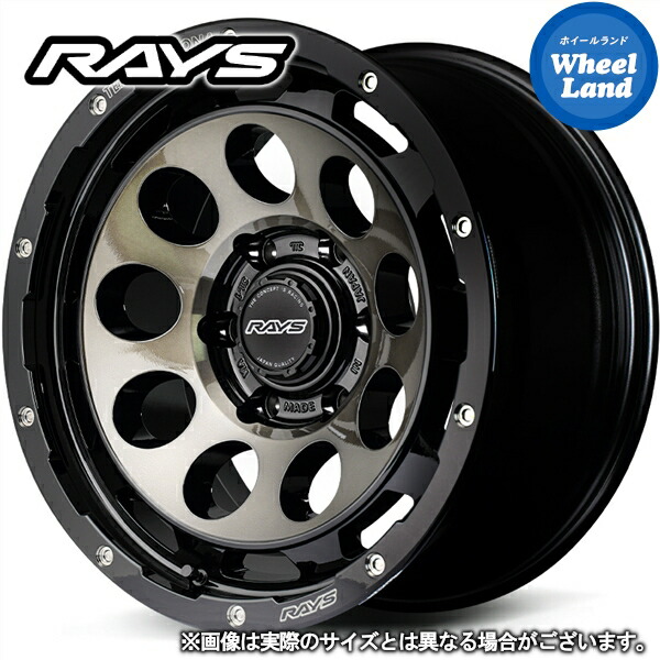 【在庫あり】【ホイールのみ単品4本セット】ランドクルーザー250/ランドクルーザー300/レクサス LX(300系)/レクサス GX(250系)レイズ チームデイトナ D9 ブラック/ディスククリアスモーク(BEL) 8.5J-18 インセット52 6穴 PCD139 18インチホイール 4本1台分【送料無料】