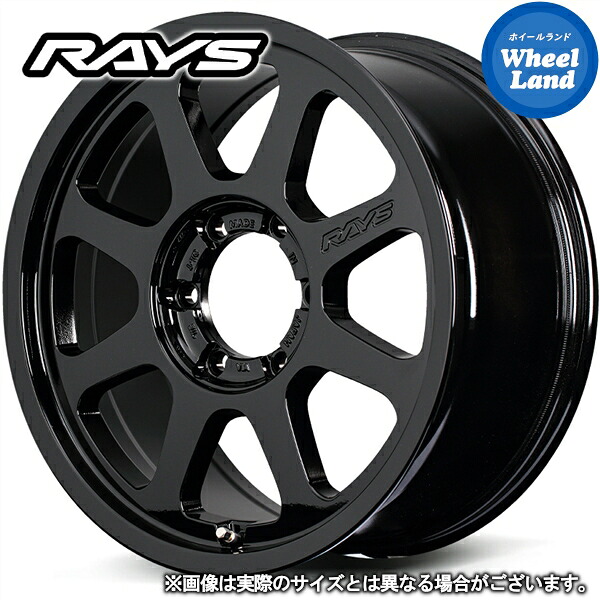 【在庫あり】【ホイールのみ単品4本セット】ランドクルーザー250/ランドクルーザー300/レクサス LX(300系)/レクサス GX(250系)レイズ チームデイトナ RS D108 グロッシーブラック（BXZ） 8.5J-18 インセット52 6穴 PCD139 18インチホイール 4本1台分【送料無料】