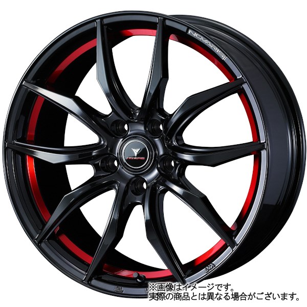 【お休み中もクーポンあります!】【タイヤ交換対象】トヨタ アルファード 20系 WEDS ノヴァリス ローグVF ピアノブラック/レッドライン  ダンロップ ウインターマックス WM02 235/50R18 18インチ スタッドレスタイヤ&ホイールセット 4本1台分｜ホイールランド 楽天市場店