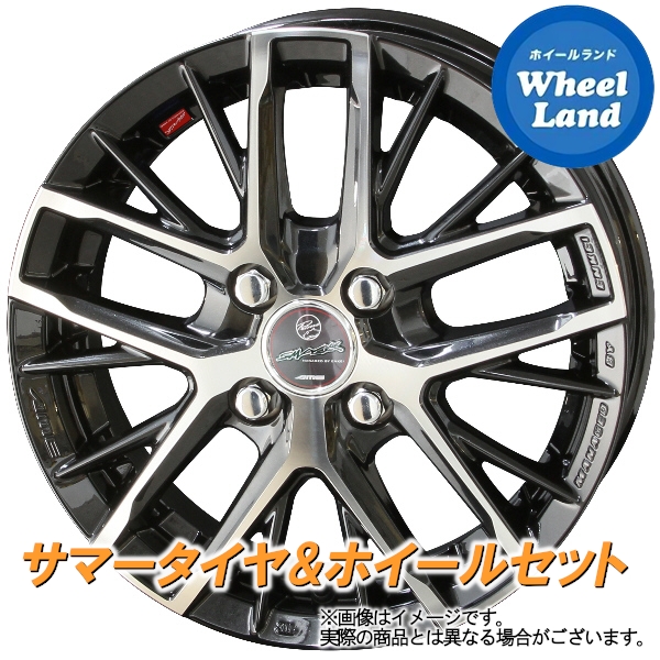 11 10はポイントup 車用品 クーポン 取付対象 ダイハツ ホイール タイヤ ホイール ブーン M300系 Kyoho スマック レヴィラ サファイアbkポリッシュ ファルケン シンセラ Sn2i 165 70r14 14インチ サマータイヤ ホイール セット 4本1台分 ホイールランド 店 14