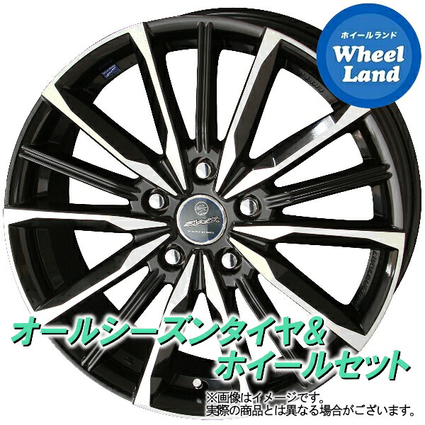 【25日(土)5の付く日限定クーポン!!】【タイヤ交換対象】トヨタ アルファード 30系 18in KYOHO スマック ヴァルキリー サファイアBKポリッシュ ヨコハマ ブルーアース 4S AW21 235/50R18 18インチ オールシーズンタイヤ ホイール セット 4本1台分｜ホイールランド 店