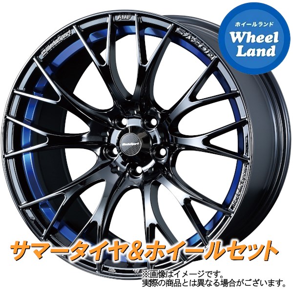 【10日(金)期間限定クーポン!!】【タイヤ交換対象】トヨタ シエンタ 80系 WEDS ウェッズスポーツ SA-20R ブルーライトクローム2 ダンロップ ディレッツァ Z3 215/40R17 17インチ サマータイヤ ホイール セット 4本1台分 139,800円