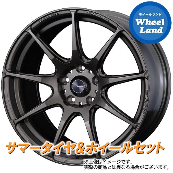 【10日(金)期間限定クーポン!!】【タイヤ交換対象】ホンダ フリード スパイク HV GP3 WEDS ウェッズスポーツ SA-99R EJブロンズ ダンロップ ディレッツァ DZ102 205/45R17 17インチ サマータイヤ ホイール セット 4本1台分