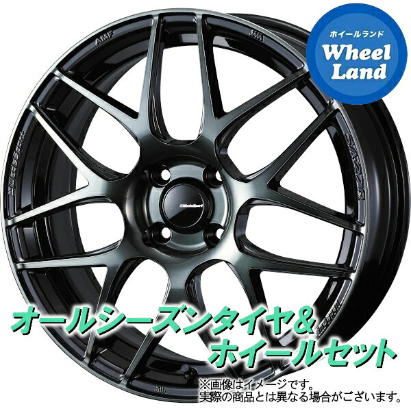 【15日(水)お得なクーポン!!】【タイヤ交換対象】トヨタ カローラ フィールダー 140系 WEDS ウェッズスポーツ SA-27R WBC ヨコハマ ブルーアース 4S AW21 195/65R15 15インチ オールシーズンタイヤ ホイール セット 4本1台分