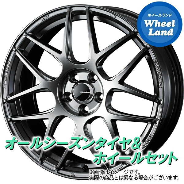 【25日(土)5の付く日限定クーポン!!】【タイヤ交換対象】トヨタ アクア K10系 WEDS ウェッズスポーツ SA-27R PSB ヨコハマ ブルーアース 4S AW21 185/65R15 15インチ オールシーズンタイヤ ホイール セット 4本1台分｜ホイールランド 店