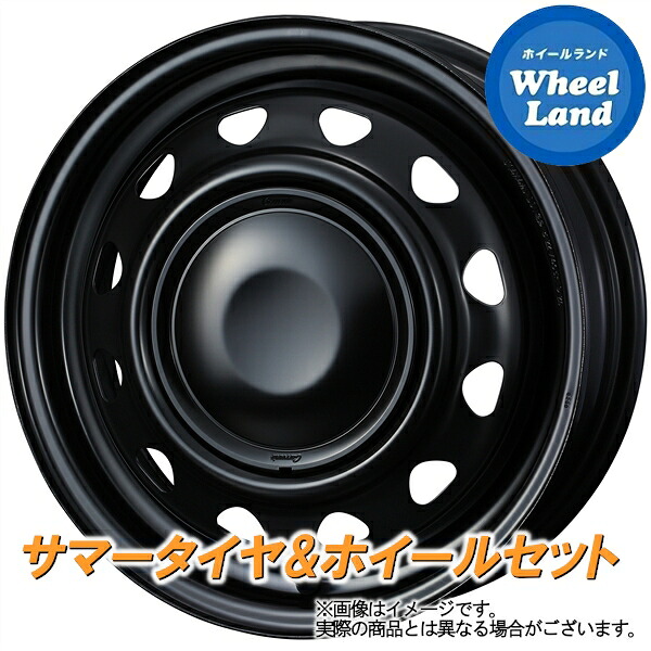 【25日(土)5の付く日限定クーポン!!】【タイヤ交換対象】ホンダ ゼスト スパーク JE系 NA車 2WD WEDS スチール ネオキャロ セミマットBK/BKキャップ ダンロップ ルマン Vプラス LM5+ 165/55R14 14インチ サマータイヤ ホイール セット 4本1台分|ホイールランド 店