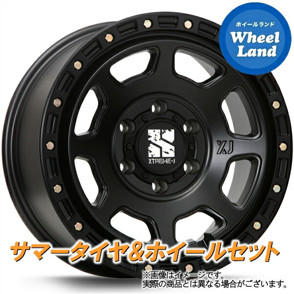 【20日(月)0の付く日限定クーポン!!】【タイヤ交換対象】ランドクルーザープラド 150系TZ-G,TZ除くカスタム MLJ エクストリームJ XJ07 サテンブラック ヨコハマ ジオランダー X-AT G016 265/70R17 17インチ サマータイヤ ホイール セット 4本1台分