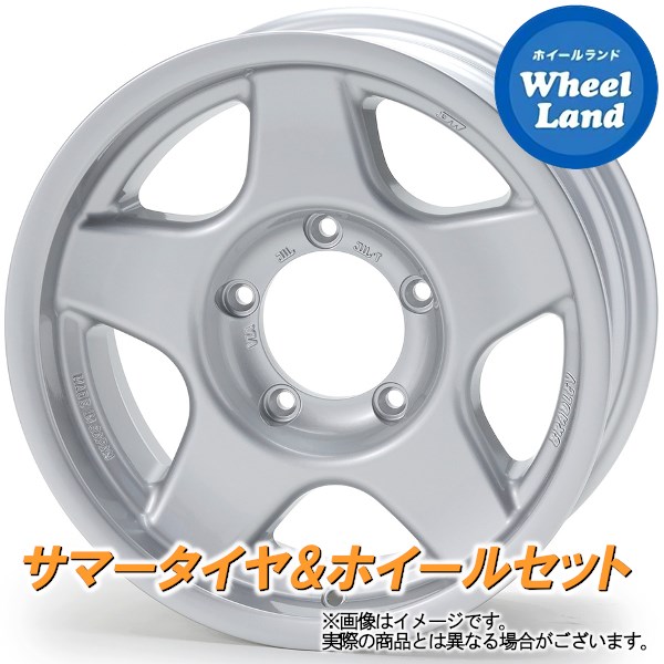 【25日(土)5の付く日限定クーポン!!】【タイヤ交換対象】スズキ ジムニー JB64W 4X4エンジニアリング ブラッドレー V ブライトシルバー トーヨー オープンカントリー AT3 WL 175/80R16 16インチ サマータイヤ&ホイールセット 4本1台分|ホイールランド 店