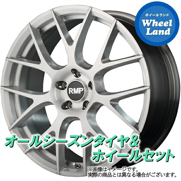 【10日(金)期間限定クーポン!!】【タイヤ交換対象】トヨタ ハリアー 60系 MID RMP 027F 3Dブラッシュド ヨコハマ ブルーアース 4S AW21 235/55R18 18インチ オールシーズンタイヤ ホイール セット 4本1台分
