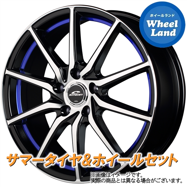 4 25 月 24h限定クーポン タイヤ交換対象 サマータイヤ ホイールセット スバル 車用品 ファルケン インプレッサg4 Gk6 7 Mid シュナイダー Rx810 Bkpo アンダーカットブルー 5 50r17 ジークス Ze914f ファルケン セット 4本1台分 17インチ サマータイヤ