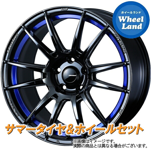 【25日(土)5の付く日限定クーポン!!】【タイヤ交換対象】ホンダ エディックス BE系 WEDS ウェッズスポーツ SA-62R BLC2 ダンロップ ディレッツァ Z3 225/40R18 18インチ サマータイヤ&ホイールセット 4本1台分｜ホイールランド 店