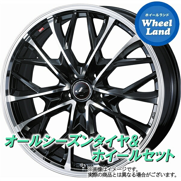 【25日(土)5の付く日限定クーポン!!】【タイヤ交換対象】トヨタ ヴァンガード 30系 240S WEDS レオニス MV PBMC ヨコハマ ジオランダー CV4S G061 225/55R19 19インチ オールシーズンタイヤ&ホイールセット 4本1台分|ホイールランド 店