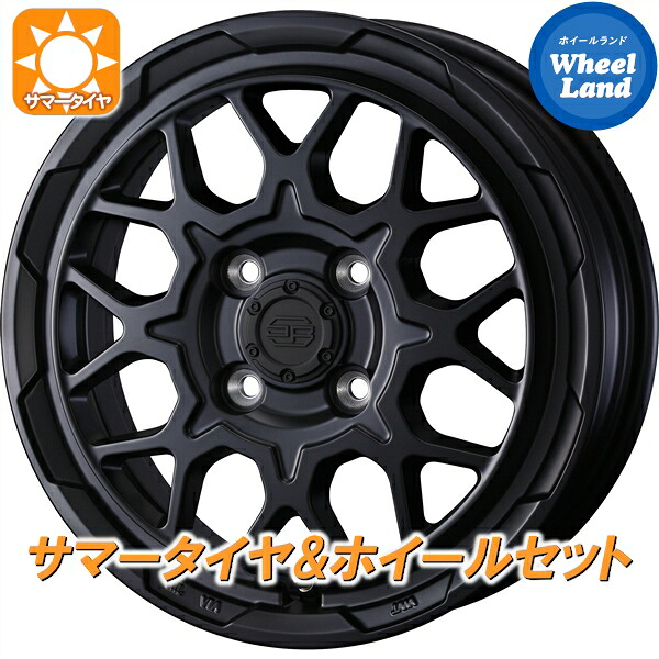 【25日(土)5の付く日限定クーポン!!】【タイヤ交換対象】ニッサン ノート E11系 ウェッズ スタットベルク2 セミマットBK ダンロップ ルマン Vプラス LM5+ 175/65R14 14インチ サマータイヤ&ホイールセット 4本1台分|ホイールランド 店