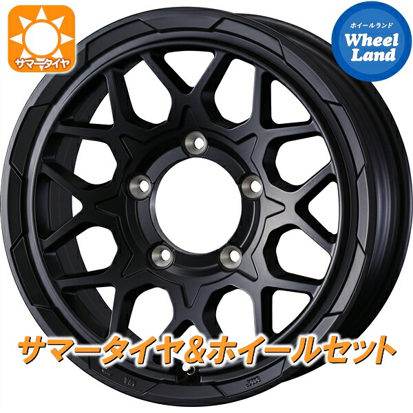【25日(土)5の付く日限定クーポン!!】【タイヤ交換対象】スズキ ジムニー JB23 ウェッズ スタットベルク2 セミマットBK トーヨー オープンカントリー AT3 WL 175/80R16 16インチ サマータイヤ&ホイールセット 4本1台分｜ホイールランド 店 68,475円