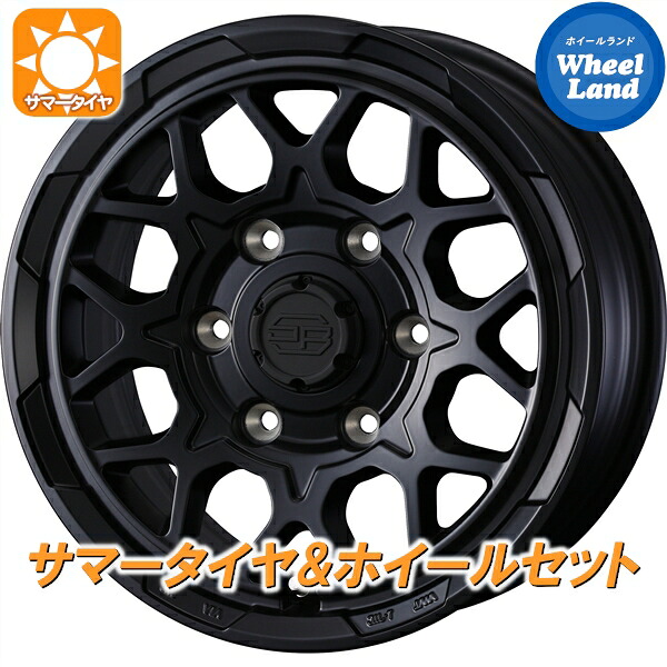 【15日(水)お得なクーポン!!】【タイヤ交換対象】トヨタ ハイエース 全グレード ウェッズ スタットベルク2 セミマットBK ダンロップ W01 215/65R16 16インチ サマータイヤ&ホイールセット 4本1台分