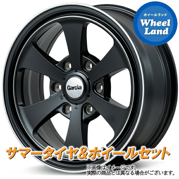 【15日(水)お得なクーポン!!】【タイヤ交換対象】トヨタ ハイエース 全グレード MID ガルシア ダラス6 セミグロスBK/DP トーヨー トーヨー H30 195/80R15 15インチ サマータイヤ&ホイールセット 4本1台分
