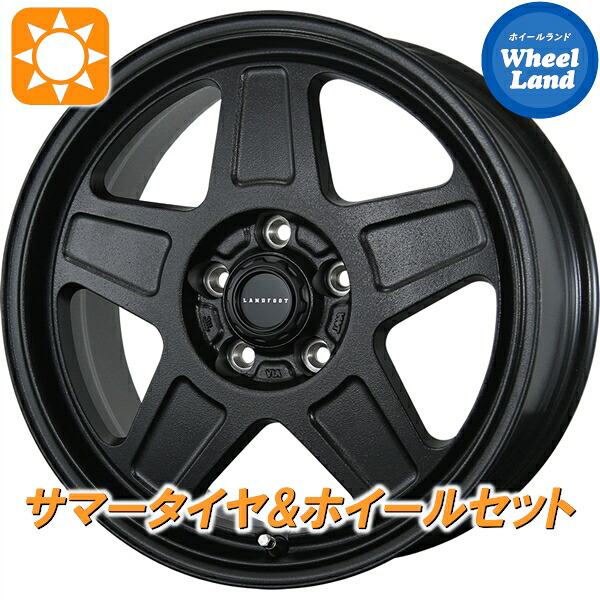 【10日(金)期間限定クーポン!!】【タイヤ交換対象】トヨタ RAV4 50系PHV除く トピー ランドフット GWD ラギッドブラック ダンロップ グラントレック AT5 235/70R16 16インチ サマータイヤ&ホイールセット 4本1台分