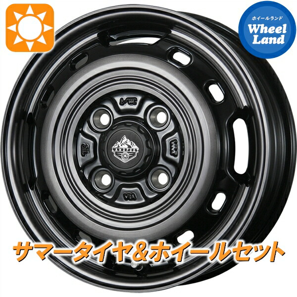 【25日(土)5の付く日限定クーポン!!】【タイヤ交換対象】ミツビシ ミラージュ A05A トピー ランドフット XFG スモーククリア/PO トーヨー トランパス mp7 165/65R14 14インチ サマータイヤ&ホイールセット 4本1台分｜ホイールランド 店