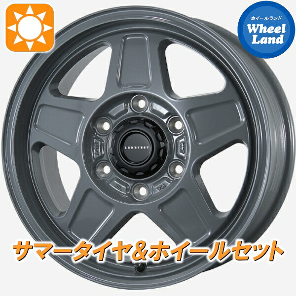 【20日(月)0の付く日限定クーポン!!】【タイヤ交換対象】トヨタ ハイエース 全グレード トピー ランドフット GWD グレー トーヨー トーヨー H30 215/65R16 16インチ サマータイヤ&ホイールセット 4本1台分