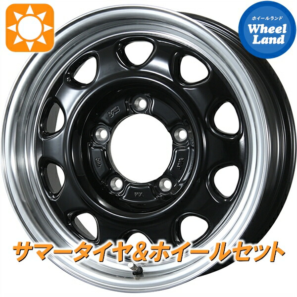 【25日(土)5の付く日限定クーポン!!】【タイヤ交換対象】スズキ ジムニーシエラ JB74W トピー ランドフット SWZ グロスBK/リムPO ヨコハマ ジオランダー MT G003 195/80R15 15インチ サマータイヤ&ホイールセット 4本1台分｜ホイールランド 店 78,265円