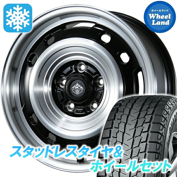 【25日(土)5の付く日限定クーポン!!】【タイヤ交換対象】ミツビシ デリカD:5 CV5W/CV1W 4WD トピー ランドフット XFG グロスブラック/PO ヨコハマ アイスガード SUV G075 225/70R16 16インチ スタッドレスタイヤ&ホイールセット 4本1台分｜ホイールランド 店