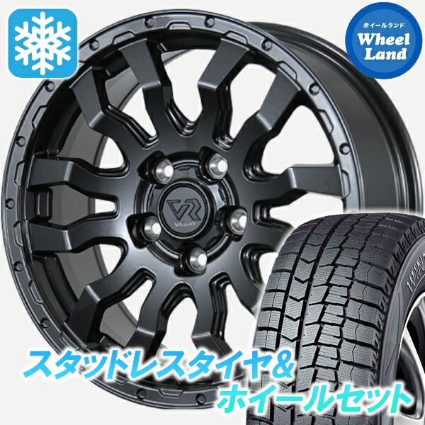 【25日(土)5の付く日限定クーポン!!】【タイヤ交換対象】トヨタ カローラ ルミオン 全車 トピー ヴァブロ RR-01 ガンメタ ダンロップ ウインターマックス WM02 205/55R16 16インチ スタッドレスタイヤ&ホイールセット 4本1台分｜ホイールランド 店