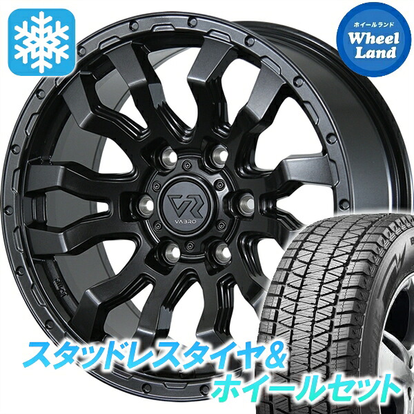 【10日(金)期間限定クーポン!!】【タイヤ交換対象】トヨタ ランドクルーザー プラド 120系 トピー ヴァブロ RR-01 ガンメタ ブリヂストン ブリザック DM-V3 265/65R17 17インチ スタッドレスタイヤ&ホイールセット 4本1台分 116,850円