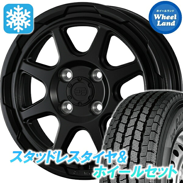 【20日(月)0の付く日限定クーポン!!】【タイヤ交換対象】トヨタ サクシード 160系 ウェッズ ウェッズ スタットベルク セミマットBK ヨコハマ アイスガード iG91 155/80R14 14インチ スタッドレスタイヤ&ホイールセット 4本1台分