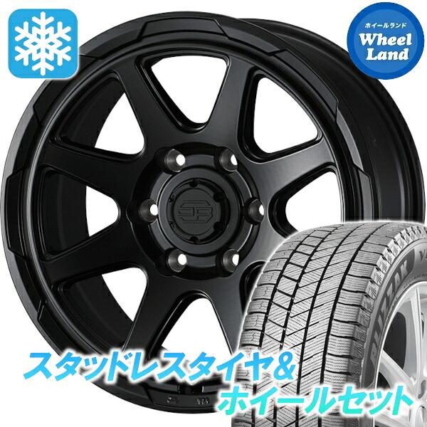 【25日(土)5の付く日限定クーポン!!】【タイヤ交換対象】トヨタ ランドクルーザー 300系 ウェッズ スタットベルク セミマットBK ブリヂストン ブリザック VRX3 265/65R18 18インチ スタッドレスタイヤ&ホイールセット 4本1台分｜ホイールランド 店 132,800円