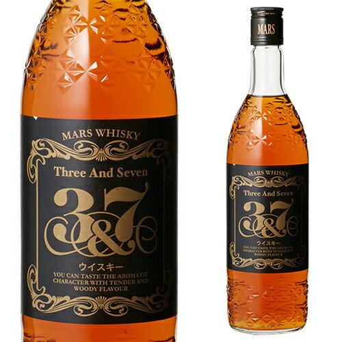 ウイスキー マルスウイスキー 3＆7 39度 720ml 長S【送料無料】父の日 お中元